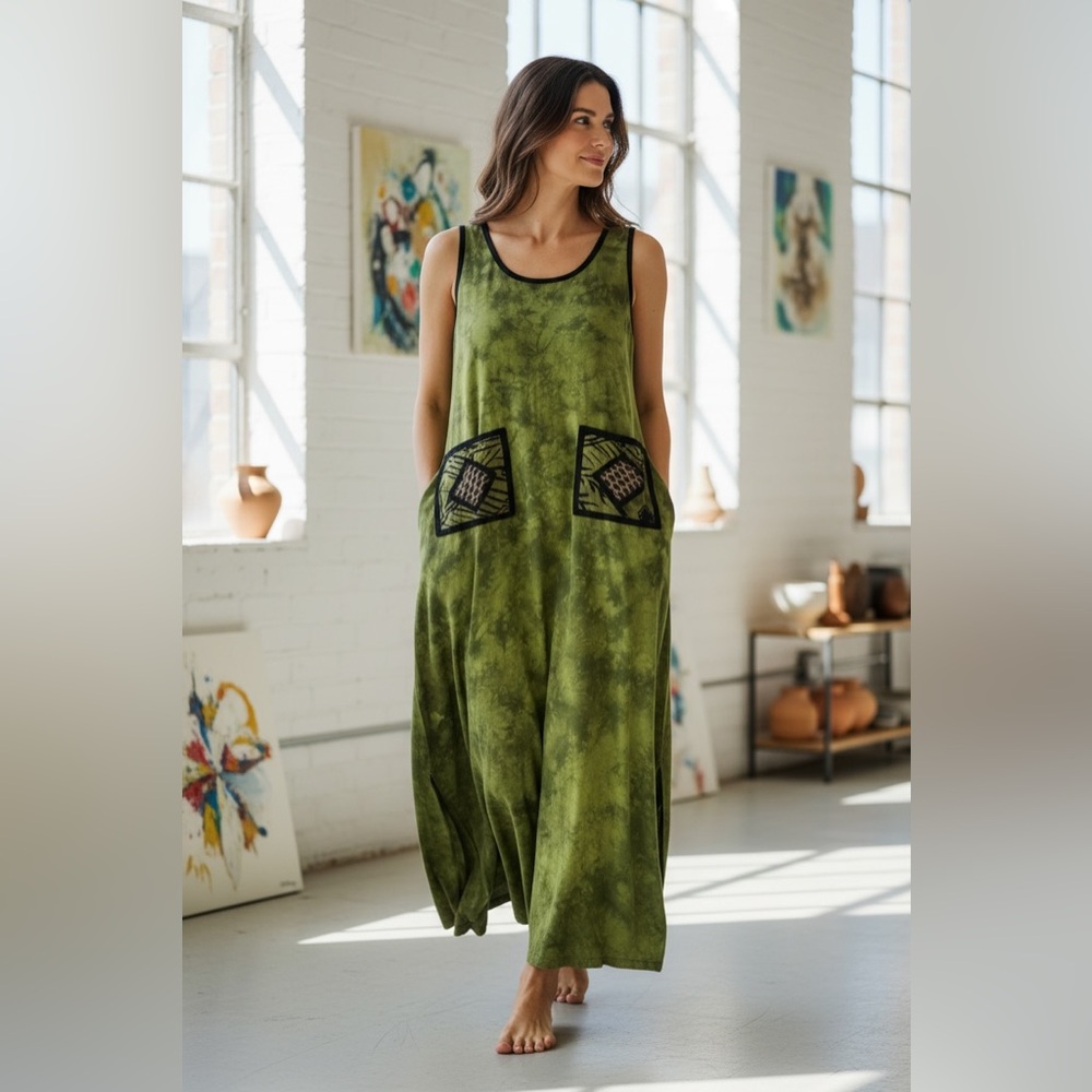 First Image by Shirin Tye-Dye dress Medium